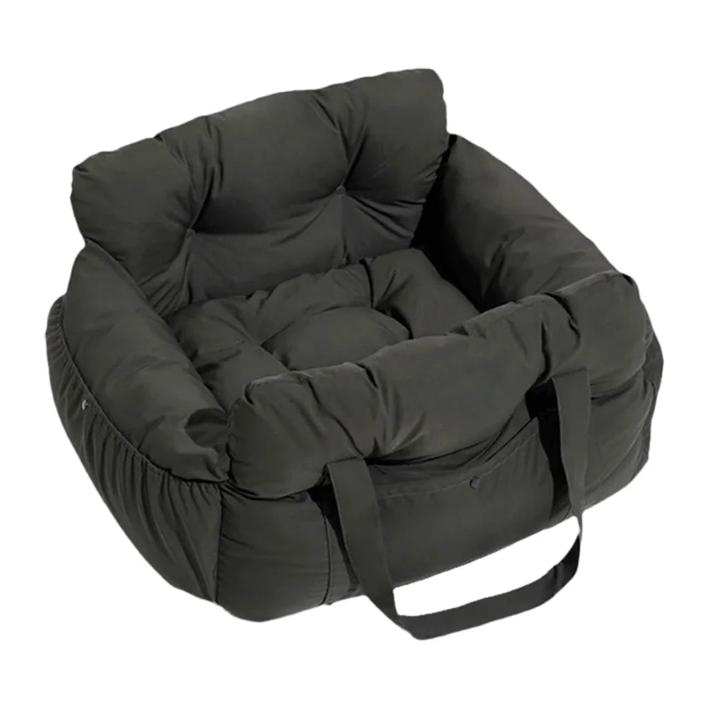 Pet Car Seat Bed With Side Pocket