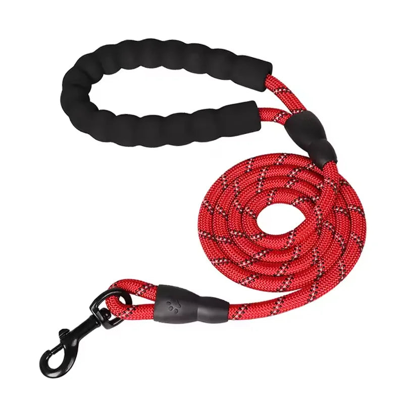 Reflective Heavy Duty Dog Lead – Red