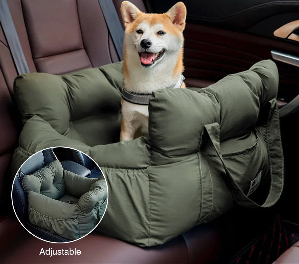 Pet Car Seat Bed With Side Pocket