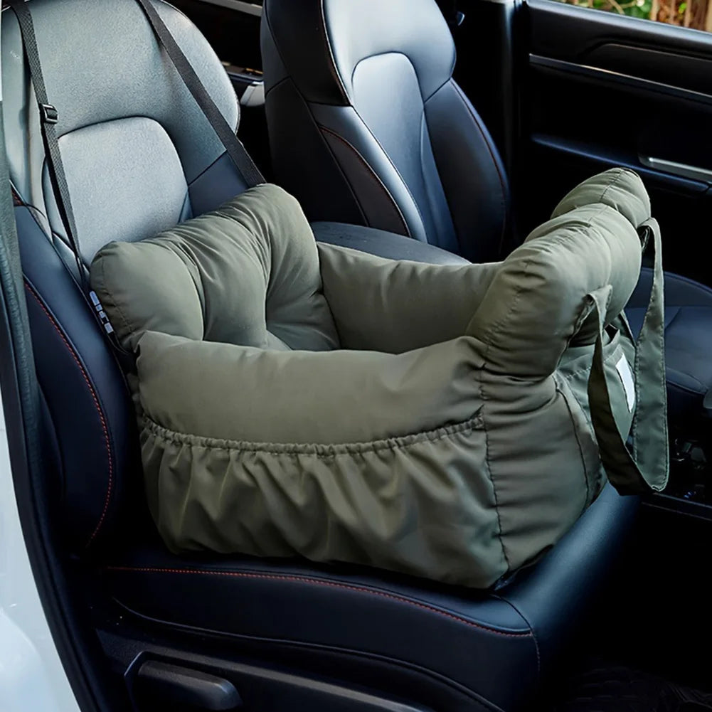 Pet Car Seat Bed With Side Pocket