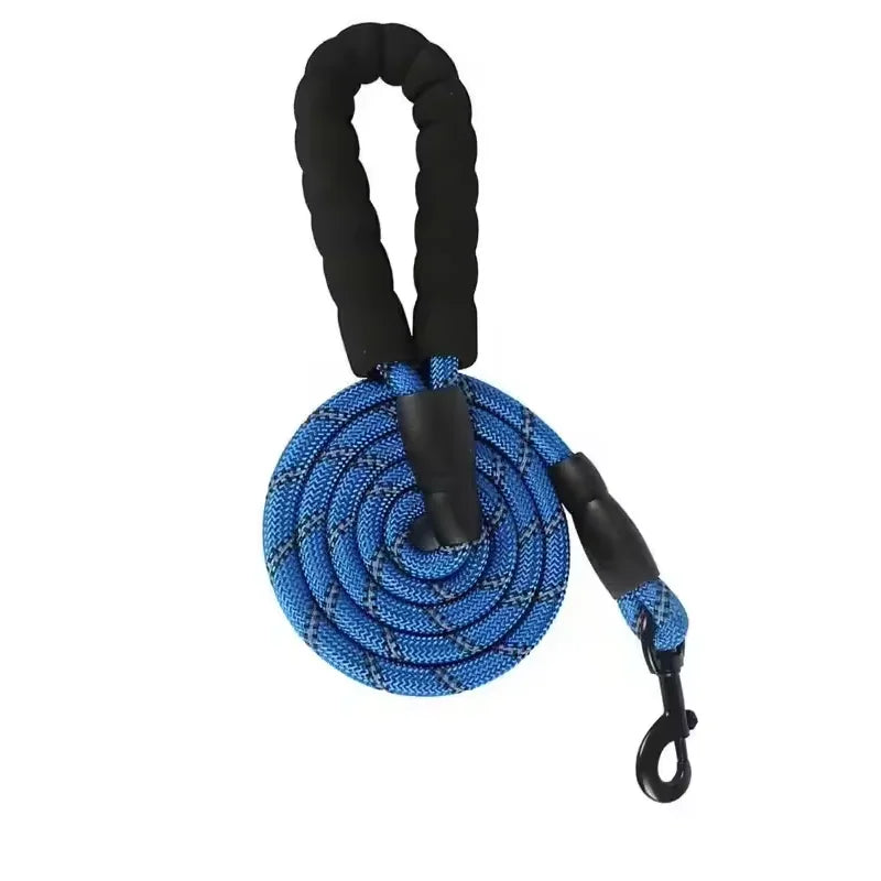 Reflective Heavy Duty Dog Lead – Blue